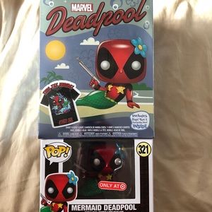 mermaid deadpool funko pop